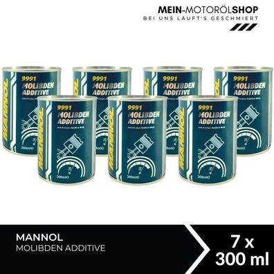 Mannol Molibden Additive Motoröl und Schaltgetriebeöl Additiv 7x300 ML