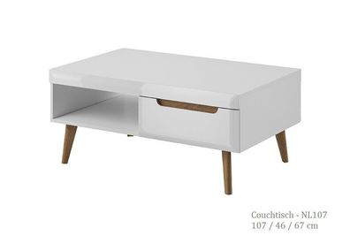 NORD Tisch Couchtisch mit schublade Wohnzimmertisch Wohnzimmer