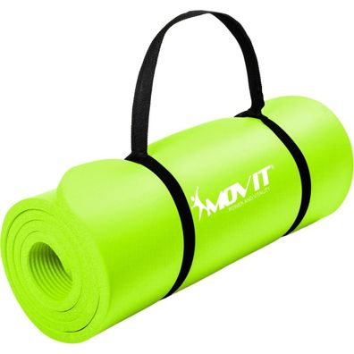 Movit® Sportmatte 15mm Yogamatte Fitnessmatte Gymnastikmatte NBR Rutschfest Yoga