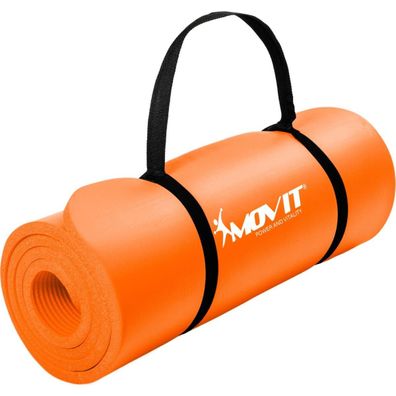 Movit® Sportmatte 15mm Yogamatte Fitnessmatte Gymnastikmatte NBR Rutschfest Yoga