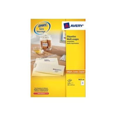 Avery Zweckform, Labels Avery 105 x 42,3mm, A4 (3653)