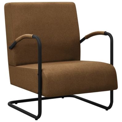 vidaXL Sessel Braun Stoff
