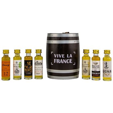 Cognac Tastingfass "Vive la France" 7er-Set