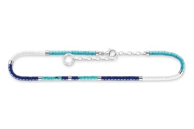 Thomas Sabo Schmuck Fußkettchen mit blauen Steinen AK0038-775-7-L27v