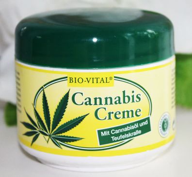 125ml BIO-VITAL Cannabis Hanfcreme Körpercreme mit Teufelskralle