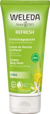 Weleda 3x WELEDA Refresh Erfrischungsdusche Citrus 200ml