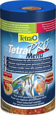 TetraPro Menu 250ml Vier Sorten Futter Crisps