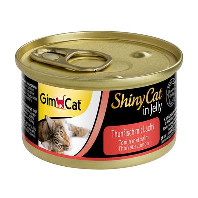 GimCat ShinyCat Thunfisch & Lachs 48 x 70g (29,73€/kg)