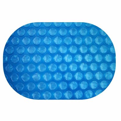 Solarplane Oval light-blue 400µm Erwärmung Solarfolie Isolierung Pool Schutz