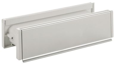 Normbau Briefeinwurf m. Schacht/Innenklappe, Alu F1,