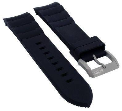 Hugo Boss Neo Chronograph > Uhrenarmband Kautschuk schwarz > 119938