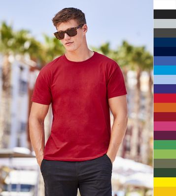 3er Pack Fruit of the Loom Herren T-Shirt Baumwolle Original Full Cut S-2XL 61-082-0