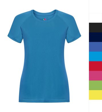 2er Pack Damen Performance T-Shirt Fruit of the Loom Lady-Fit XS-2XL 61-392-0