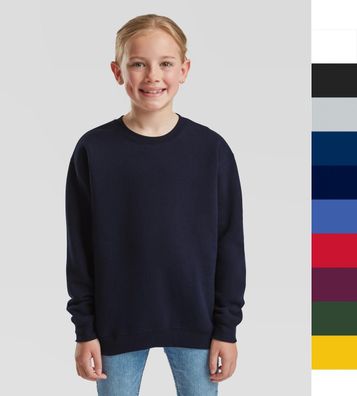 Fruit of the Loom Kinder dicker Pullover Sweatshirt Kids Sweat 62-031-0 NEU