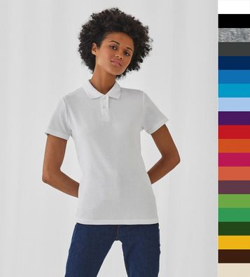 10er Pack B&C dünnes Damen Poloshirt Piqué Polo Shirt ID.001 PWI11 NEU