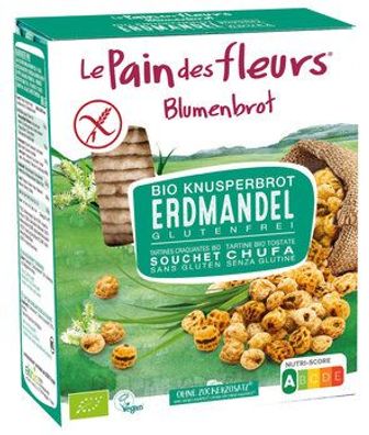 Blumenbrot - Le Pain des Fleurs 6x Bio Knusperbrot Erdmandel 150g