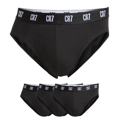 CR7 Cristiano Ronaldo - 8100-6610-900-TRIPACK-BLACK - Unterwäsche - Slips - Herren