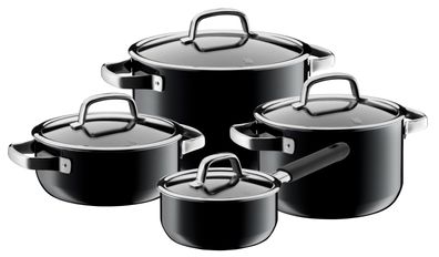 WMF WMF Fusiontec Mineral Cookware Set 4 pcs. Black 3201112988