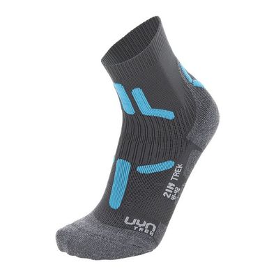 UYN Trekking 2IN Lady antracite Anti-Blasen Wandersocken