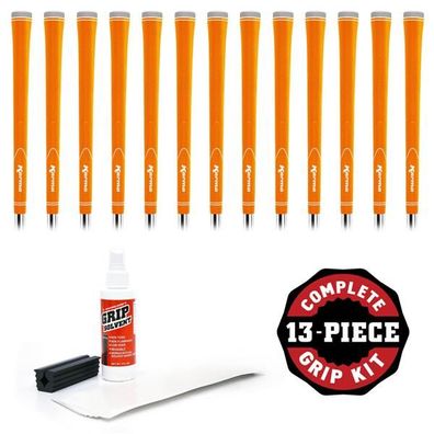 Karma Neion II Griff Orange Standard 13 x Griffe Set (mit Tape, Solvent, Schaftkla