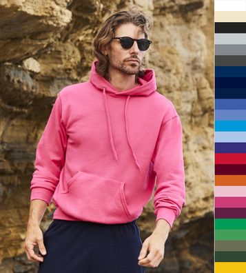 10er Pack FRUIT OF THE LOOM Herren Kapuzenpullover Hooded Sweat 62-208-0 NEU