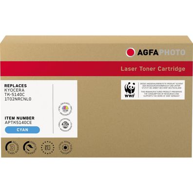 AgfaPhoto Toner APTK5140CE wie Kyocera TK-5140C cyan