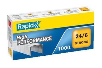 Rapid® 24855800 Heftklammern 24/6mm Strong, verzinkt, 1000 Stück