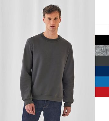 2er Pack Herren Sweatshirt B&C Rippstrickkragen Fair Wear Öko-Tex ID.002 WUI20