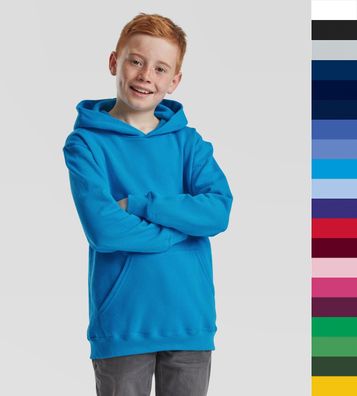 2er Pack Kinder Hoodie Kapuzenpullover Fruit of the Loom Sweat Öko-Tex 62-043-0