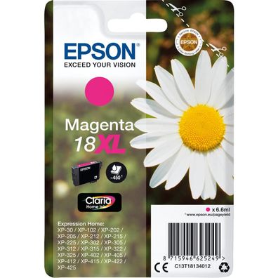 Epson C13T18134012 Epson Tintenpatrone XL magenta Claria Home T 181 T 1813