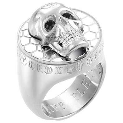 Philipp Plein - PJ8AA09R - Ring - Herren - 3D SKULL