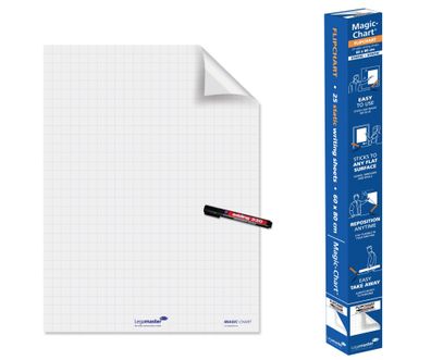 Legamaster 7-159000 Flipchart-Folie Magic-Chart Flipchart kariert 60,0 x 80,0 cm