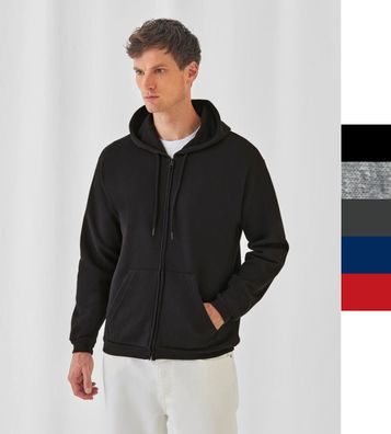 B&C Herren Sweatjacke Hooded Full Zip Sweatshirt Fair Wear - WUI25 ID205 NEU