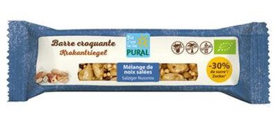 Pural 6x Salziger Nussmix Krokantriegel -30% Zucker 35g