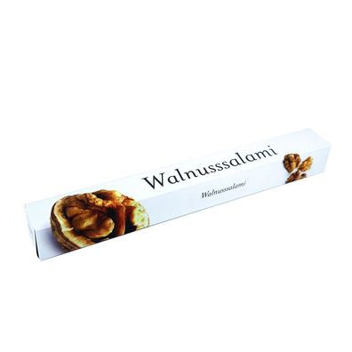 Walnusssalami, im Stück