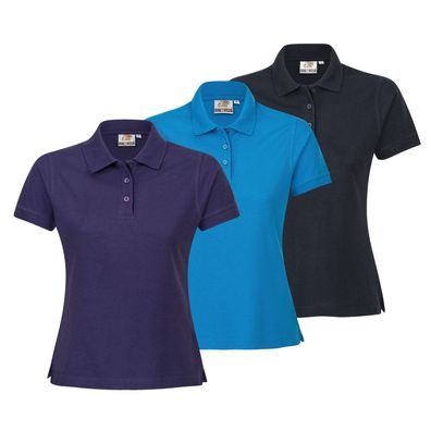 3er Set Damen Poloshirt Workwear Basic Shirt im Vorteilspack Berufskleidung