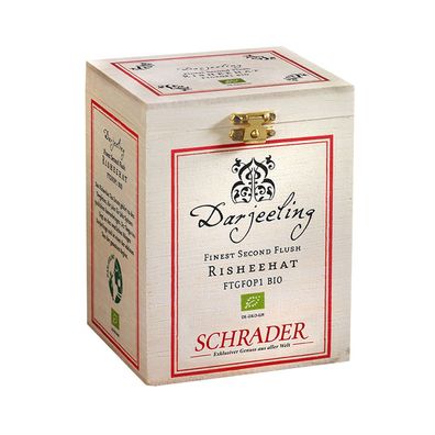 Schrader Schwarzer Tee Darjeeling Second Flush Risheehat FTGFOP1 Bio