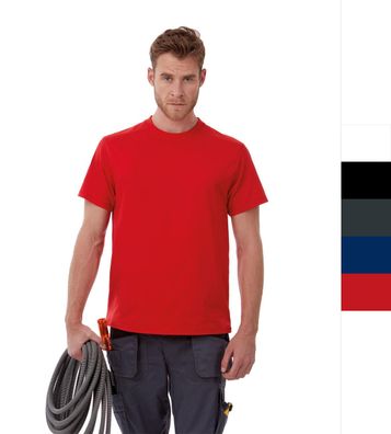 2er Pack Herren Workwear T-Shirt S - 4XL B&C bis 60°C waschbar Perfect Pro TUC01