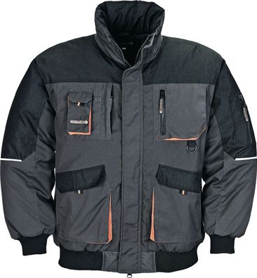 Pilotenjacke Gr. XL dunkelgrau/schwarz/orange Terratrend