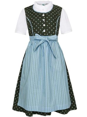 Kinderdirndl Isabell grün Isar-Trachten