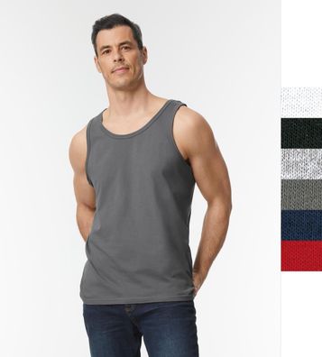 Herren Deluxe Softstyle Fitness Tank Top Gildan formbeständig Öko-Tex 64200 NEU