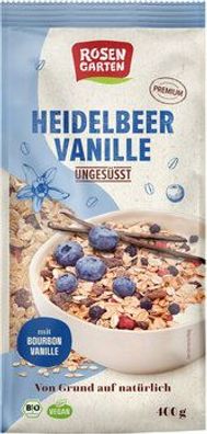 Rosengarten Heidelbeer-Vanille-Müsli ungesüßt 400g