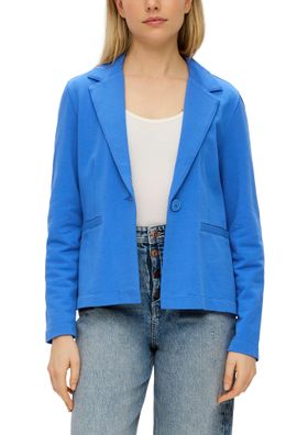 s. Oliver Blazer aus Sweat in Royalblau