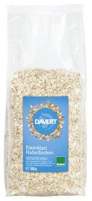 Davert 6x Kleinblatt Haferflocken Bioland, 500g 500g