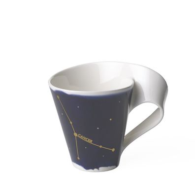 Villeroy & Boch NewWave Stars Becher mit Henkel Krebs/Cancer Premium Porcelain