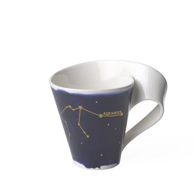 Villeroy & Boch NewWave Stars Becher mit Henkel Wassermann/Aquarius Premium Porcel