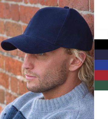 Result Caps dicke Herren Baseballcap Baumwolle Hohe Brushed Cap RC025X NEU