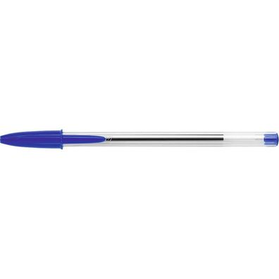 BIC 942910 Kugelschreiber Cristal® Medium transparent Schreibfarbe blau 90 + 10