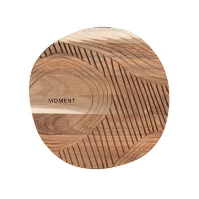 Zen Spirit Holztablett "Moment" Brett Akazienholz Ø 32 - Räder Design