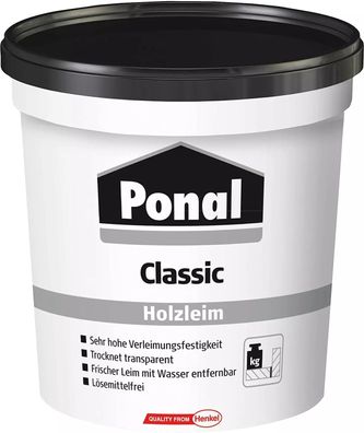 3x 760g Ponal Classic Holzleim D2